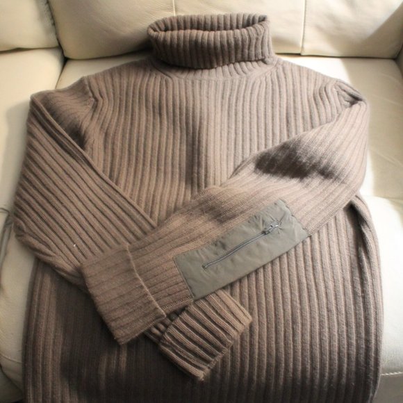 Patagonia Sweaters - Olive Green Cable Turtleneck Sweater